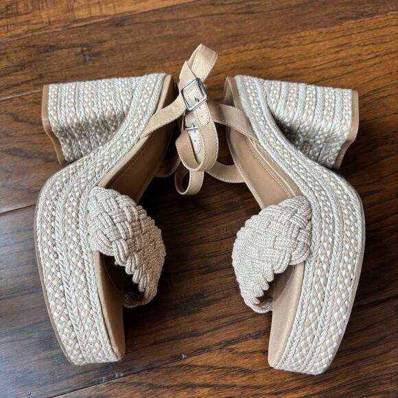 Dolce Vita Women’s Walley Heeled Sandal Sz 9 Espadrille Block Heel - Picture 6 of 11